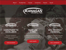 Tablet Screenshot of okanaganhockey.com